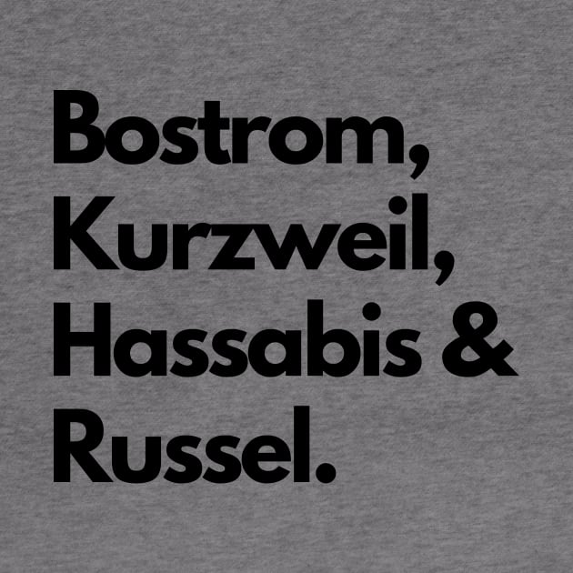 Bostrom, Kurzweil, Hassabis & Russel - artificial intelligence community by janvandenenden